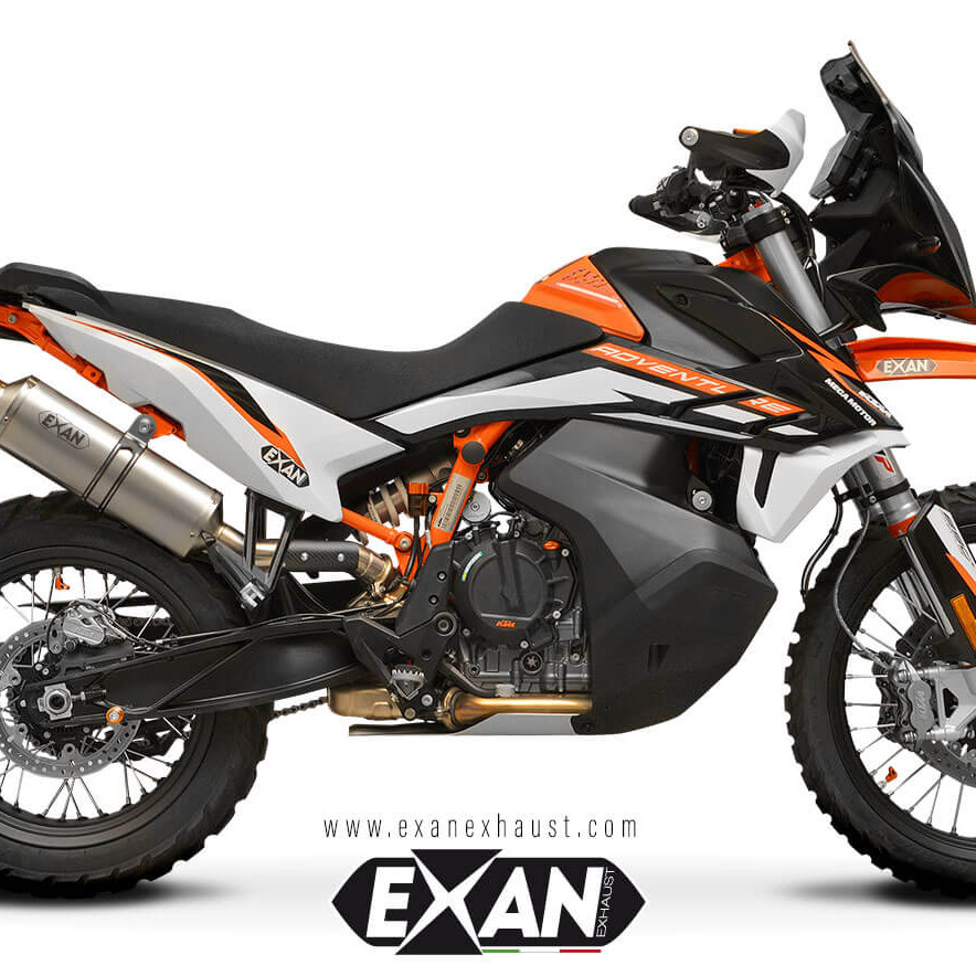 Exan-Exhaust-KTM 790 Adventure (2019 - 2020) - euro 4 -Ovale-Rally-Titanio