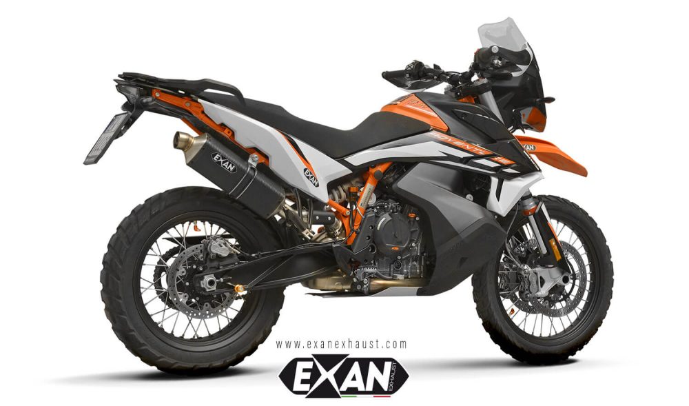 Exan-Exhaust-KTM 790 Adventure (2019 - 2020) - euro 4 -X-Rally-Carbonio-Lato