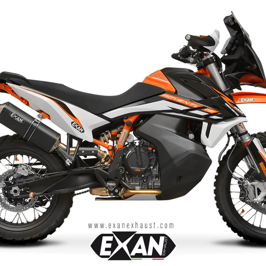 Exan-Exhaust-KTM 790 Adventure (2019 - 2020) - euro 4 -X-Rally-Carbonio