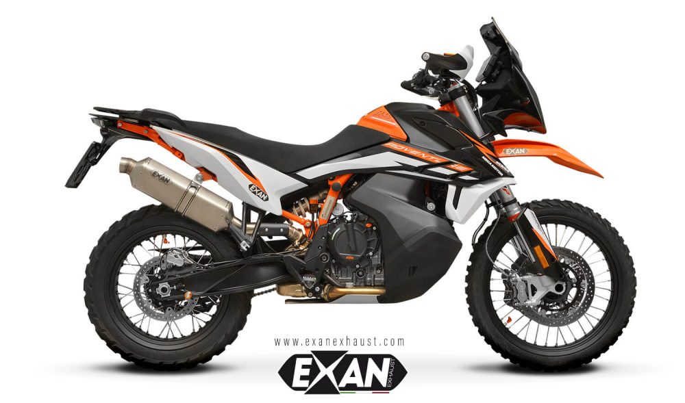 Exan-Exhaust-KTM 790 Adventure (2019 - 2020) - euro 4 -X-Rally-Titanio