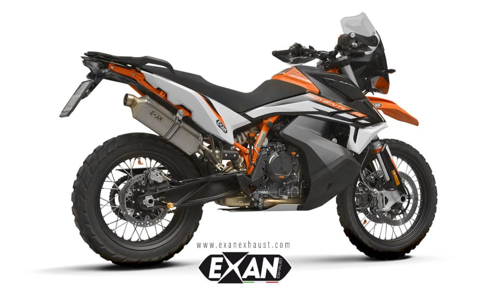 Exan-Exhaust-KTM 790 Adventure (2019 - 2020) - euro 4 -X-Rally-Titanio-lato